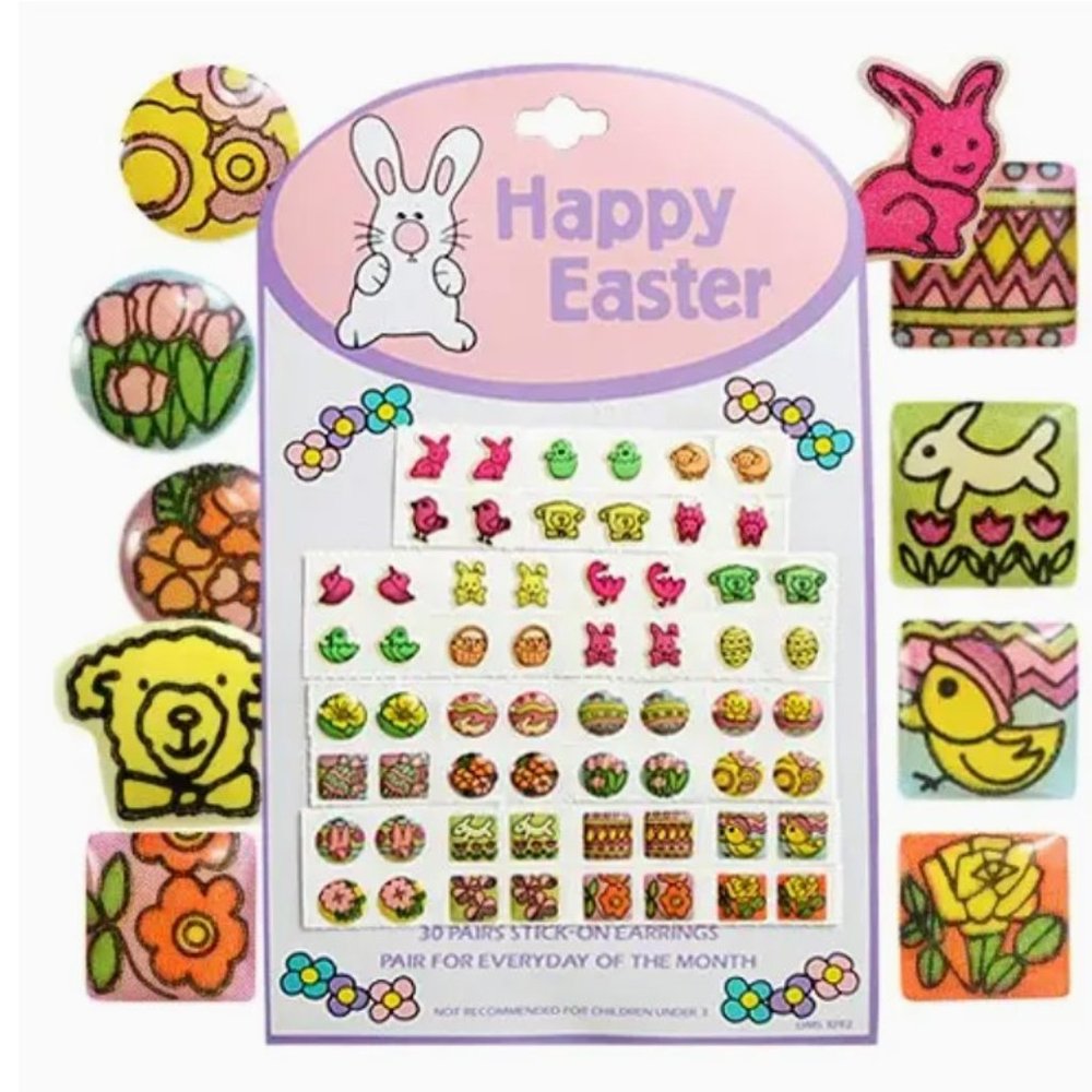 Stick on Easter Earrings